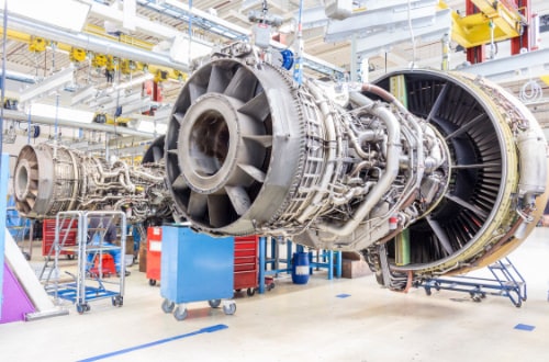 Jet engine being built using high grade space approved electronic components